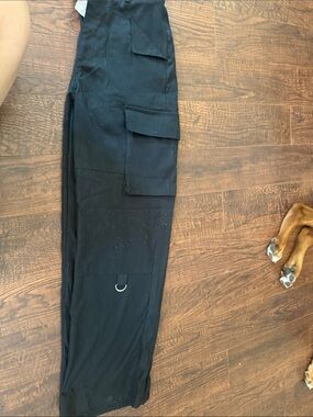 Unisex Black Cargo Pants - Utility Style